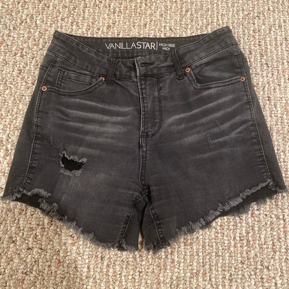 High-Waisted Black Jeans